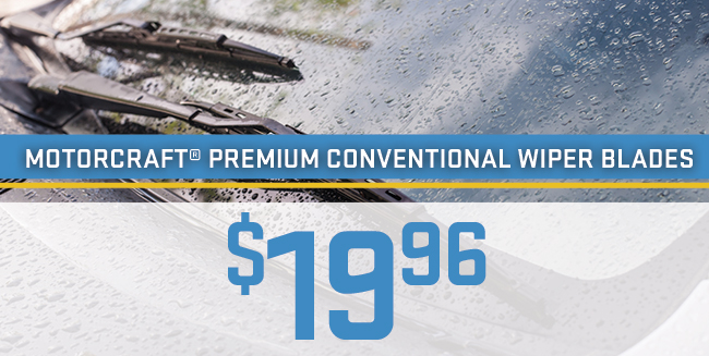 MOTORCRAFT® Premium Conventional Wiper Blades $19.96 MSRP
