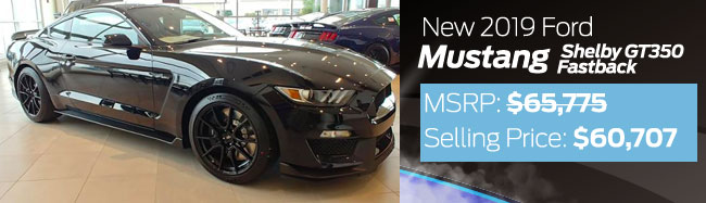 New 2019 Ford Mustang Shelby GT350 Fastback