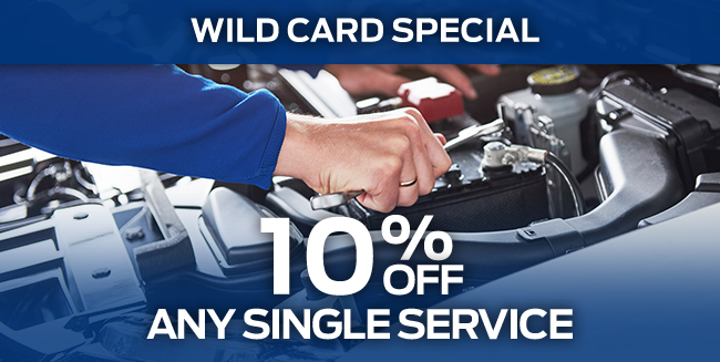 Wild Card Special 10% off any SINGLE service