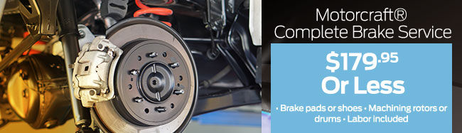 Motorcraft® Complete Brake Service