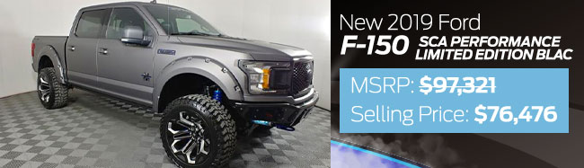 NEW 2019 FORD F-150 SCA PERFORMANCE LIMITED EDITION BLAC