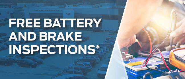 Free Battery And Brake Inspections*