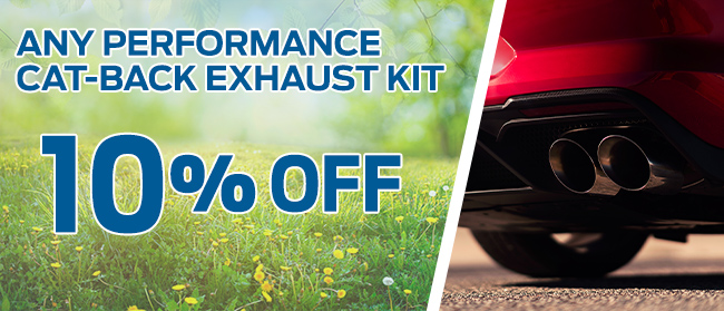 10% Off Any Performance Cat-Back Exhaust Kit