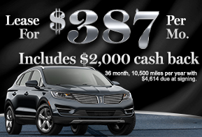 2016 Lincoln MKC Lease For $387 Per Mo Includes $2,000 Cash Back