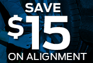 Save $15 On Alignment