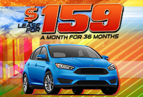 2016 Ford Focus SE Lease For $159 / Mo. For 36 Mos.