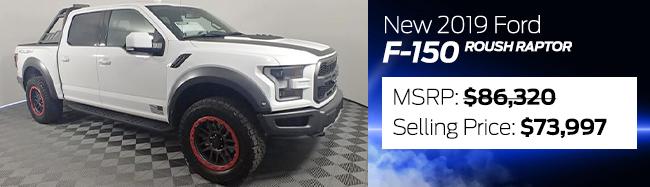 NEW 2019 FORD F-150 ROUSH RAPTOR