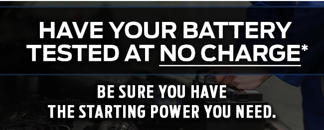 Have Your Battery Tested at No Charge