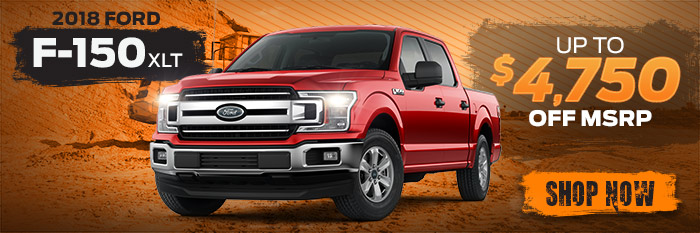 2018 FORD F-150 XLT
UP TO $4,750 OFF MSRP