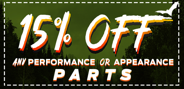 15% Off Any Performance Or Appearance Parts