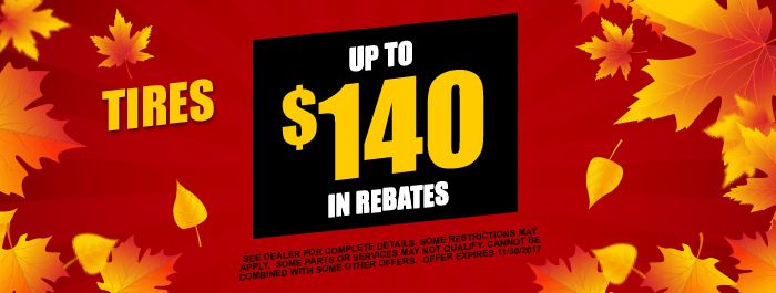 Up to $140 in rebates