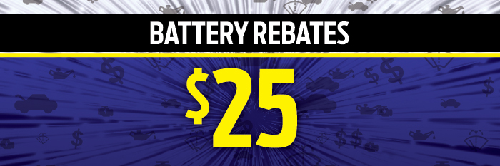 $25 Battery Rebates