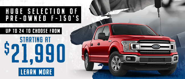 HUGE SELECTION OF PRE-OWNED F-150’S