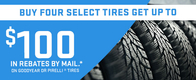 BUY FOUR SELECT GOODYEAR OR PIRELLI TIRES