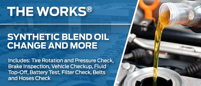 THE WORKS® Synthetic Blend Oil Change and More