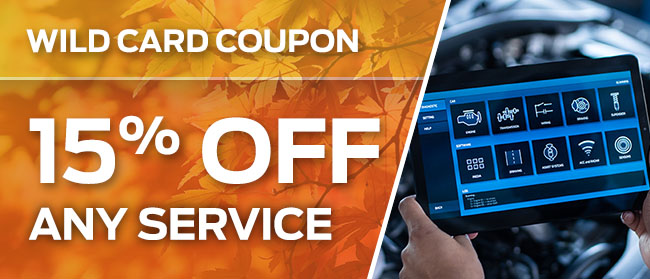 WILD CARD COUPON 15% OFF ANY SERVICE