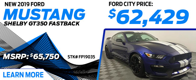 New 2019 Ford Mustang
Shelby GT350 Fastback