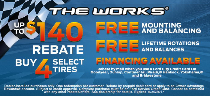 UP TO $140 REBATE - BUY FOUR SELECT TIRES,