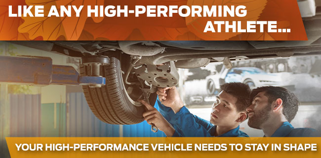 Like Any High-Performing Athlete… Your High-Performance Vehicle Needs To Stay In Shape