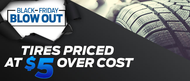 Tires Priced At $5 Over Cost