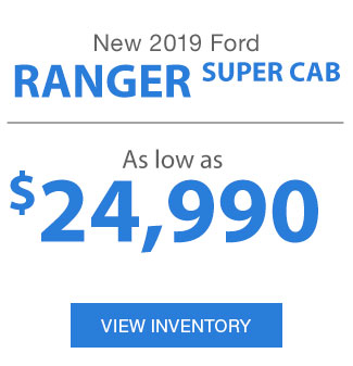 New 2019 Ford Ranger Super Cab