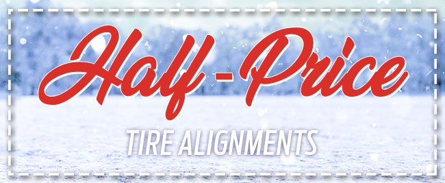 Half-Price Tire Alignments