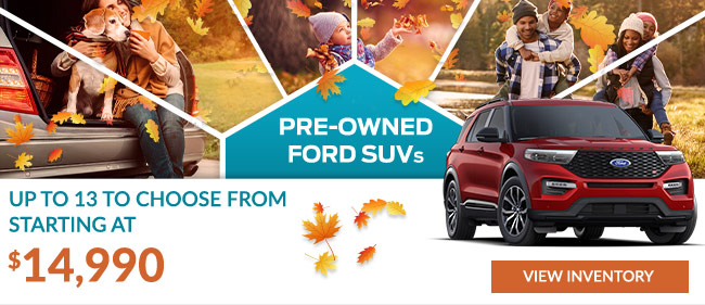 Pre-owned Ford Explorers