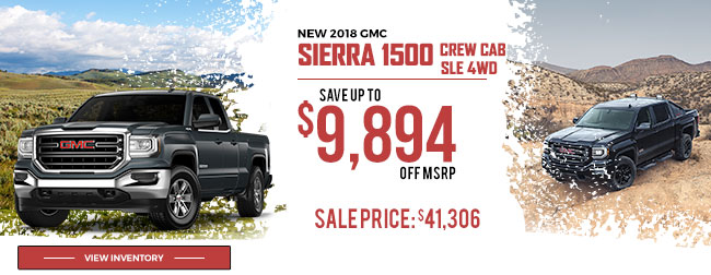 
NEW 2018 GMC Sierra 1500 Crew Cab SLE 4WD