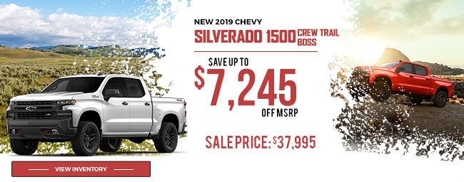 NEW 2019 Chevy Silverado 1500 Crew Trail Boss