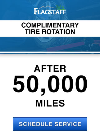 Complimentary Tire Rotation After 50,000 Miles