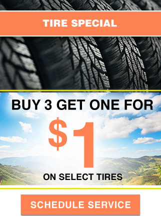 Buy 3 Get one for $1 tires