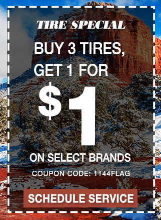 Buy 3 Tires, Get 1 For $1