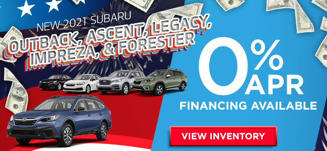 2021 Subaru Outback, Ascent, Legacy, Impreza, & Forester