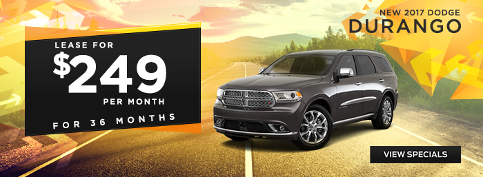 New 2017 Dodge Durango - Lease For $249 Per Month For 36 Months