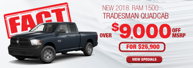 NEW 2018 RAM 1500 Tradesman Quadcab