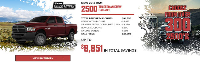 2018 RAM 2500 Tradesman Crew Cab 4WD