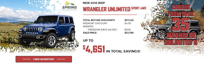 2018 Jeep Wrangler Unlimited Sport 4WD