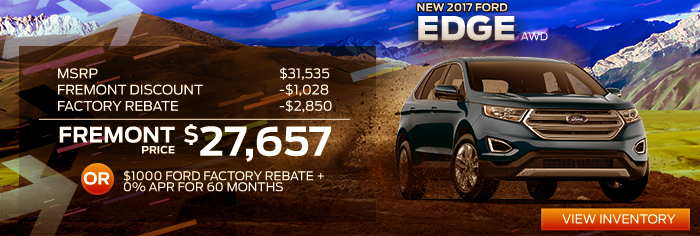New 2017 Ford Edge AWD 