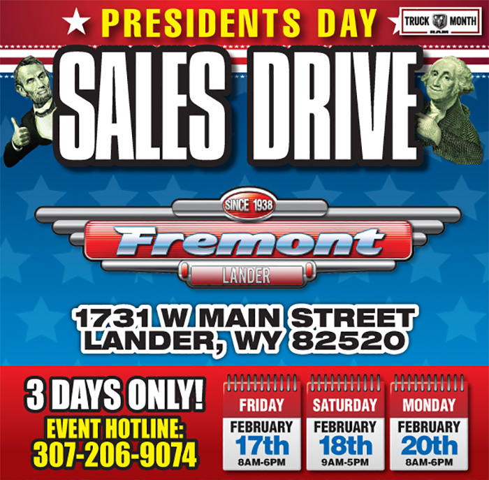  Presidents’ Day Sales Drive