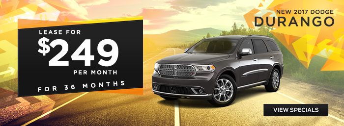 New 2017 Dodge Durango - Lease For $249 Per Month For 36 Months