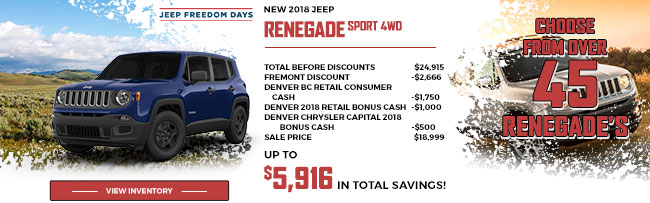 
2018 Jeep Renegade Sport 4WD