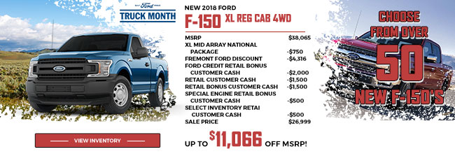 2018 Ford F-150 XL Reg Cab 4WD