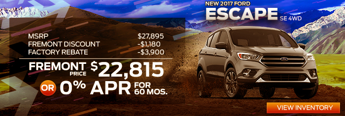 New 2017 Ford Escape SE 4WD