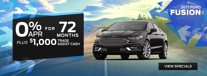 2017 Ford Fusion - 0% APR for 72 Months Plus $1,000 Trade Assist Cash
