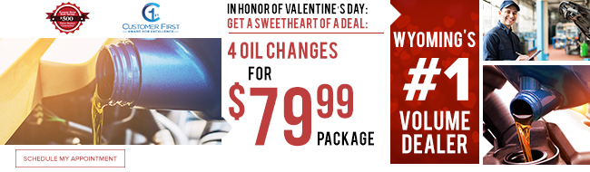 4 Oil Changes For $79.99 Package