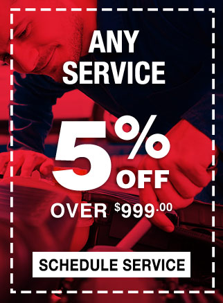5% off Any Service over $999.00