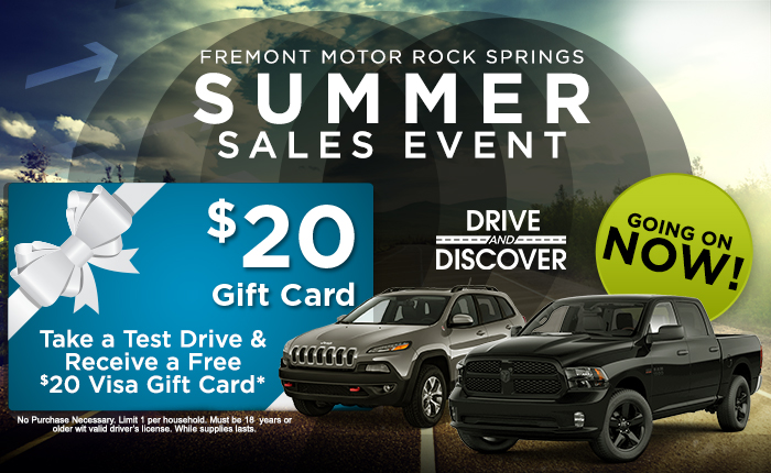 Fremont Motor Rock Springs Summer Sales Event	