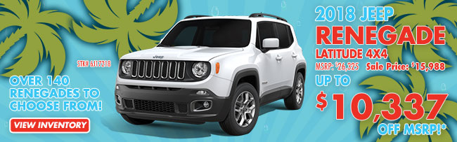 New 2018 Jeep Renegade Latitude 4x4