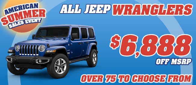 All Jeep Wranglers: $6,888 Off