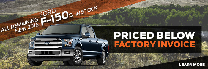 All Remaining New 2016 Ford F-150s in stock